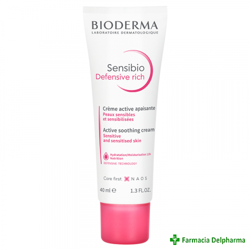 Sensibio Defensive Rich Crema Calmanta x 40 ml, Bioderma